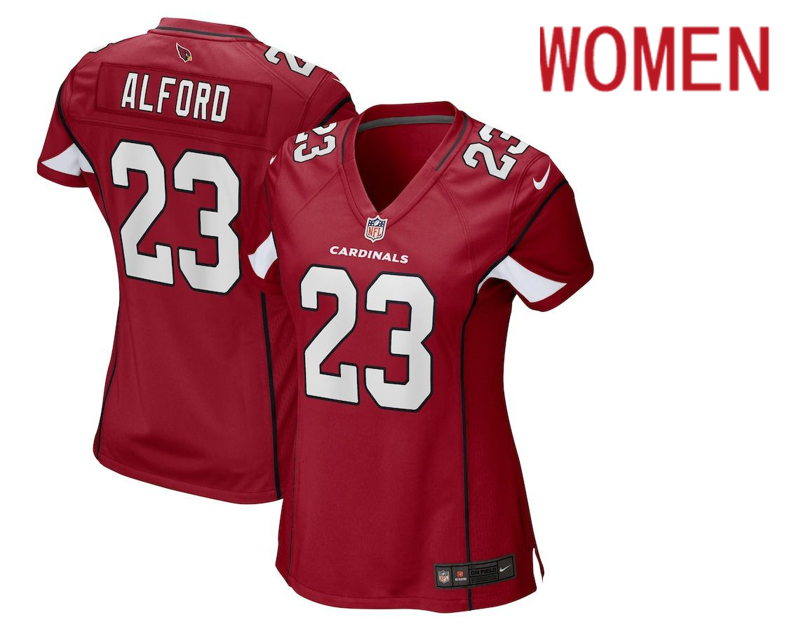 Women Arizona Cardinals #23 Robert Alford Nike Red Game NFL Jersey